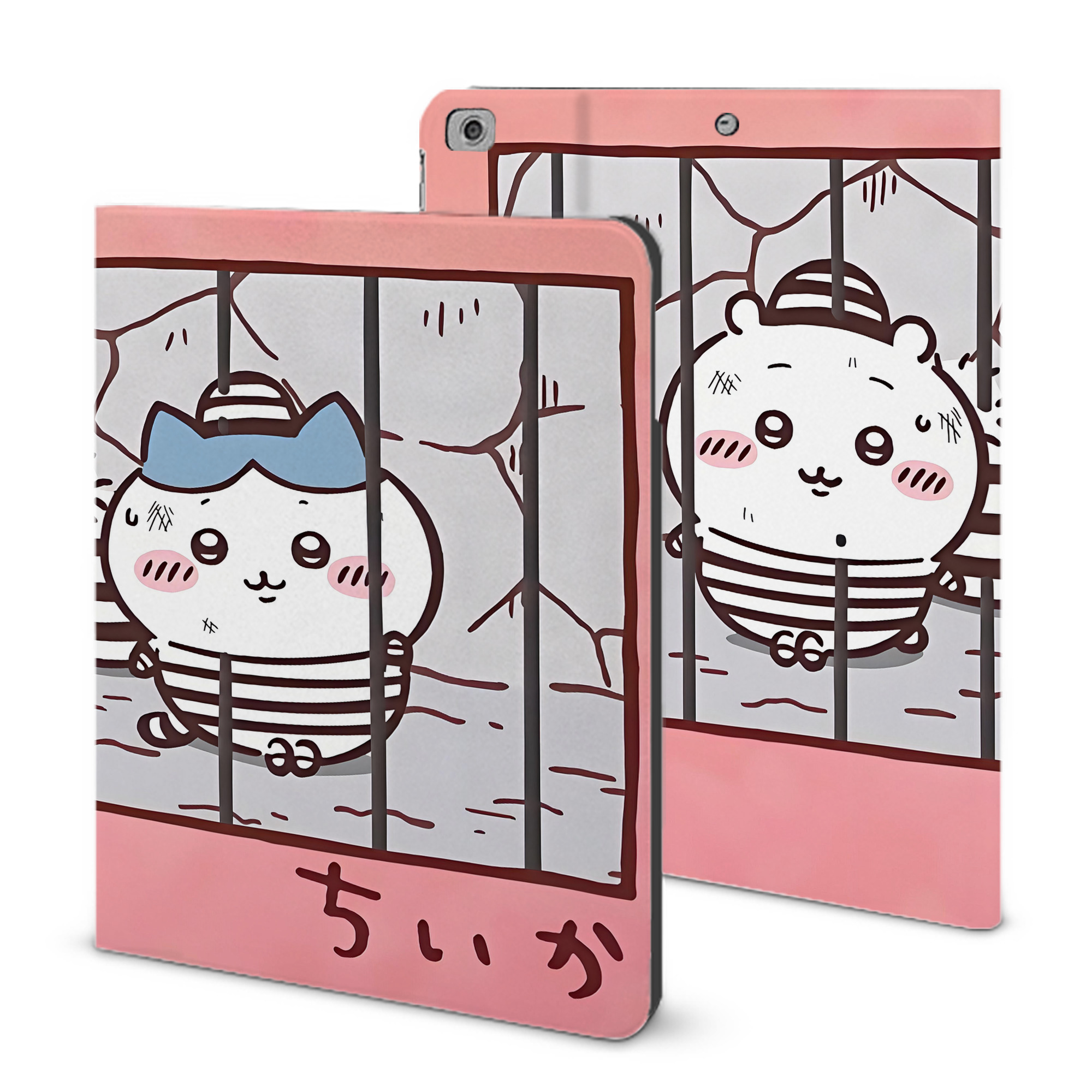 （画像用） ちいかわ Chii-kawa IPad ケース ブック型 PUレザー TPU 耐衝撃 軽量 薄型 ペン収納なし 全面保護 IPad 各モデル対応
